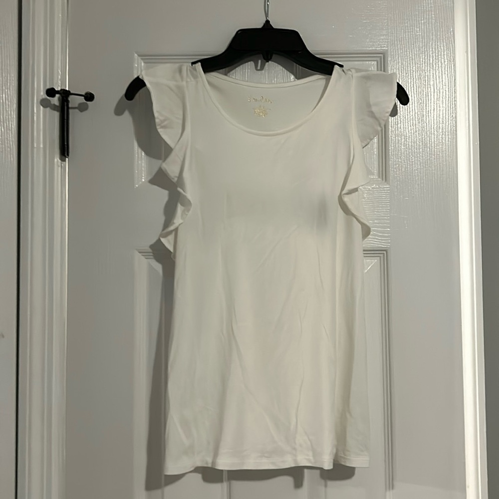 Lilly Pulitzer NWT Laina Top Resort White Size XS